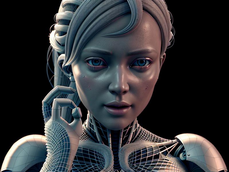 AIで生成された3Dアニメーションのレンダリング例
