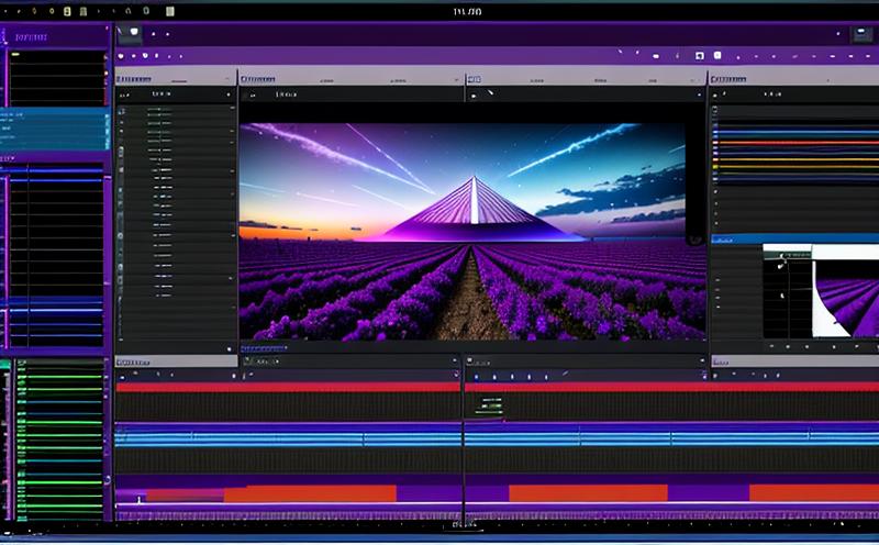 動画編集タイムラインの例