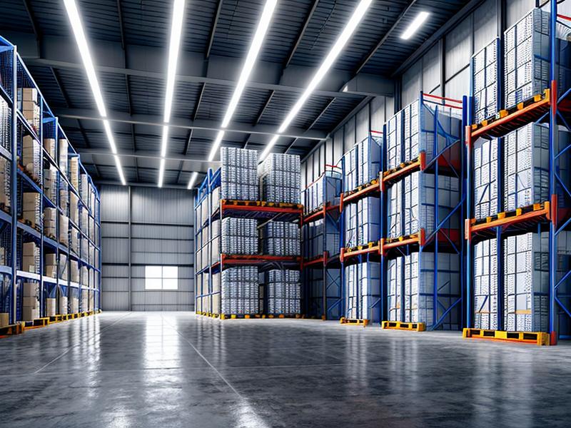 AI技術が導入された未来の倉庫・物流センターのイメージ