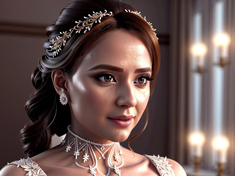 AIを活用した現代的な結婚式のイメージ