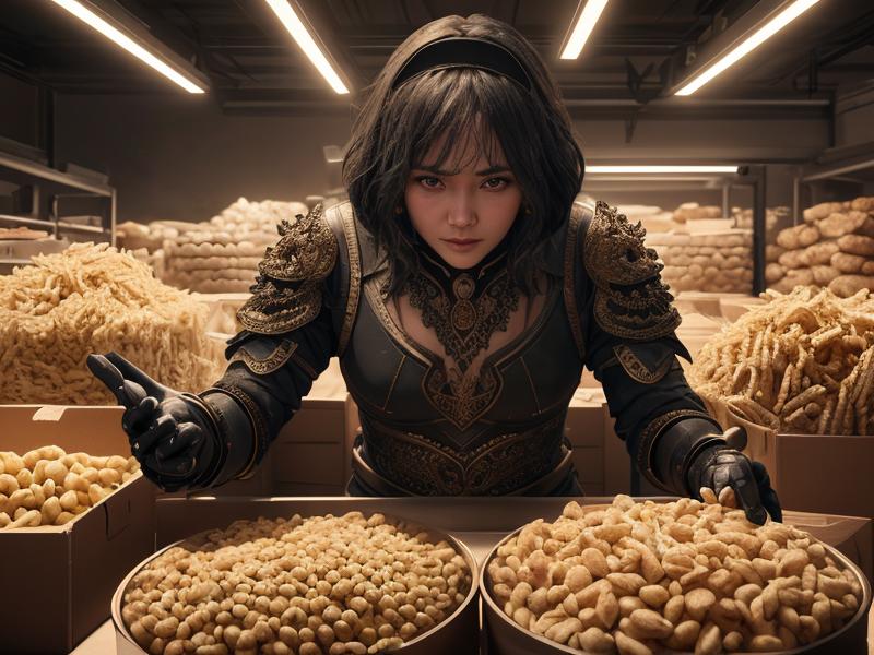 AIによる需要予測と食品廃棄削減のイメージ図