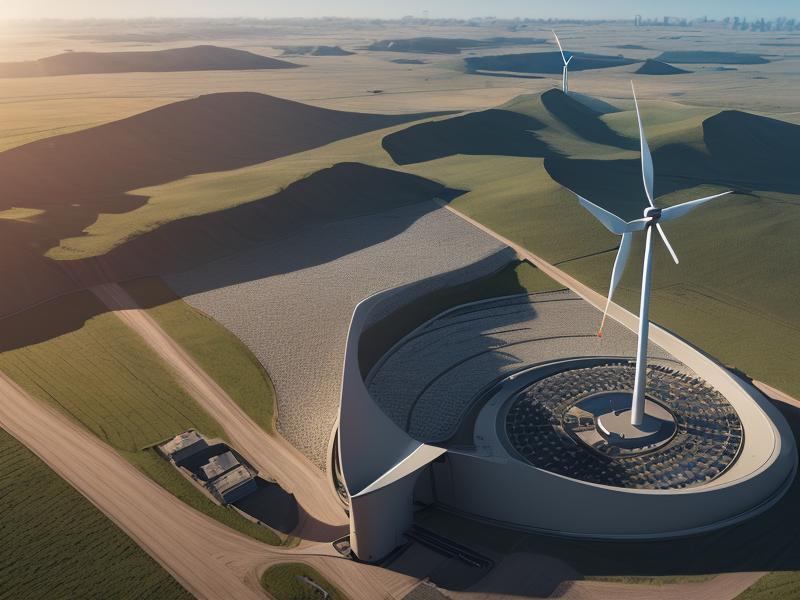 太陽光・風力発電とAI予測システムのイメージ