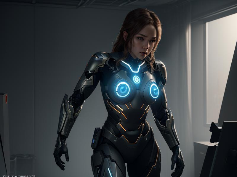 自律型AIエージェントが複数のタスクを並行処理する未来的なオフィスの概念図