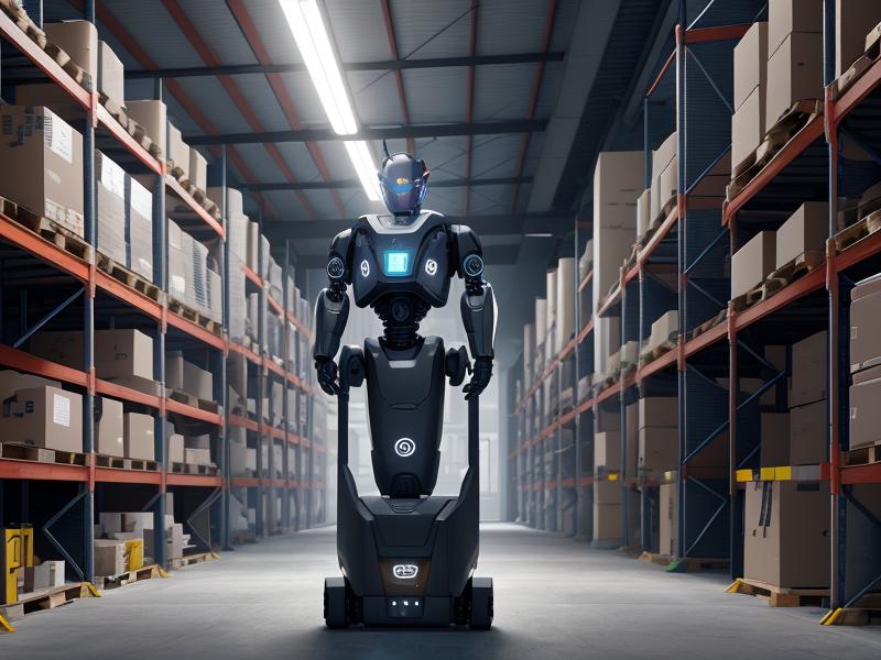 AI・ロボットが稼働するスマート倉庫の内部：自律移動ロボットとコンベヤーシステム